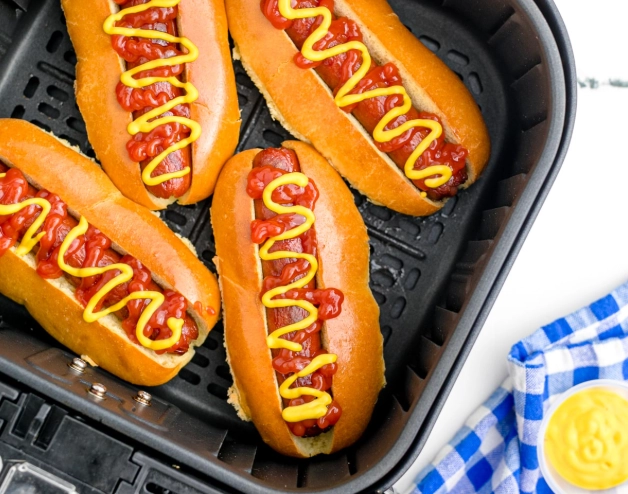 air fryer hot dogs