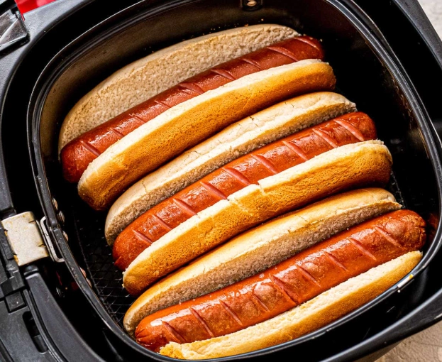 air fryer hot dogs