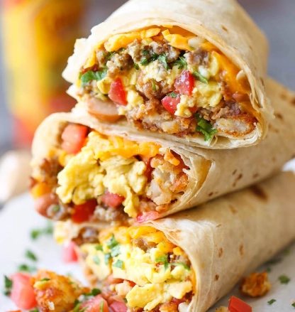 make ahead breakfast burritos