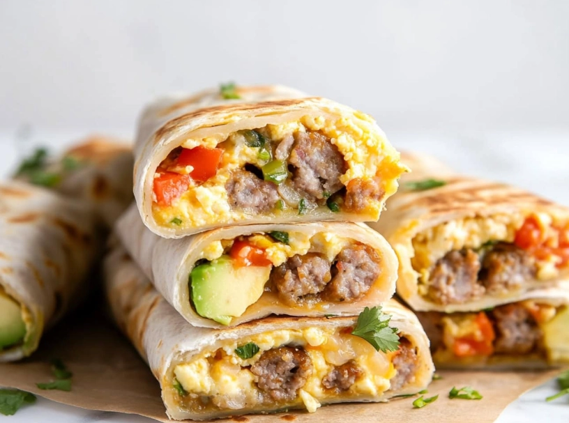 easy breakfast burritos easy breakfast burritos