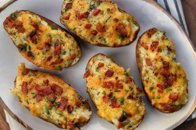 how to make twice baked potatoes in air fryer
