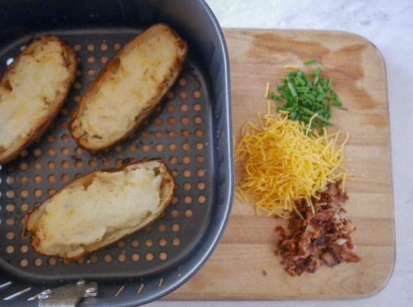 air fryer twice baked potatoes recipe