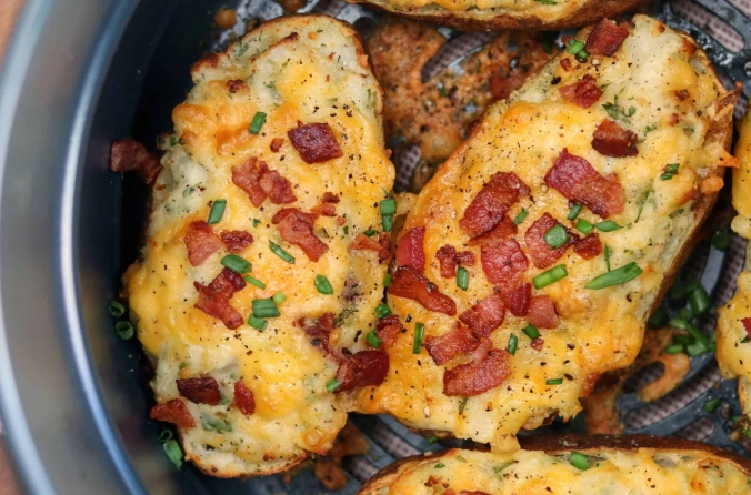 air fryer twice baked potatoes recipe