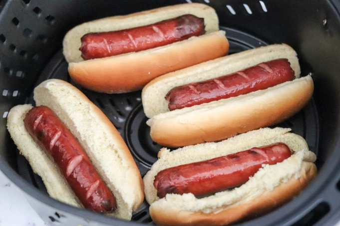 air fryer hot dogs