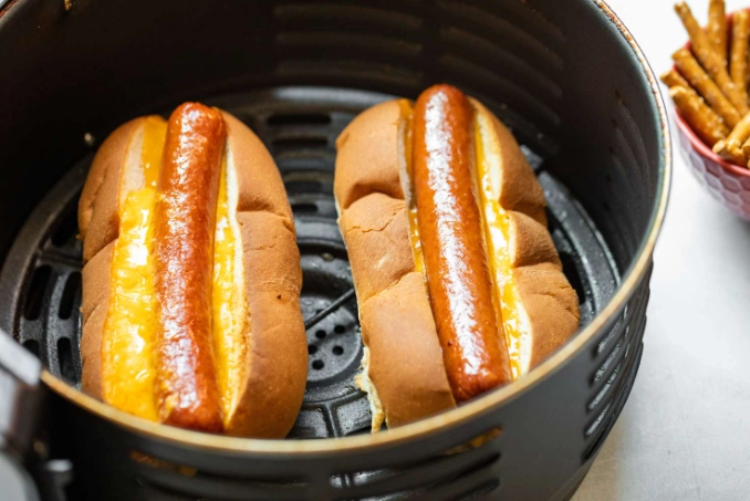 air fryer hot dogs