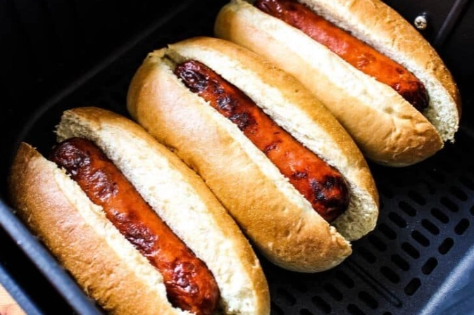 air fryer hot dogs