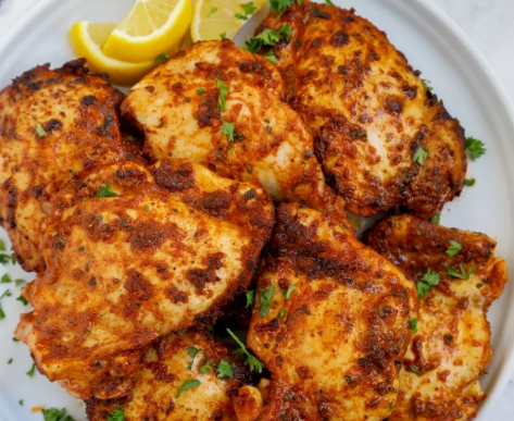 air fryer chicken thighs time