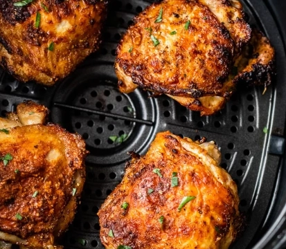 air fry chicken thighs temperature