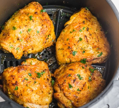 crispy air fryer chicken thighs