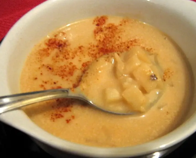 creamy potato onion soup