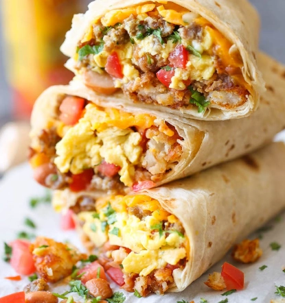 make ahead breakfast burritos