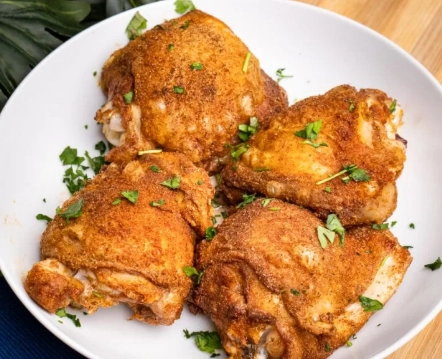 how long to air fry chicken thighs