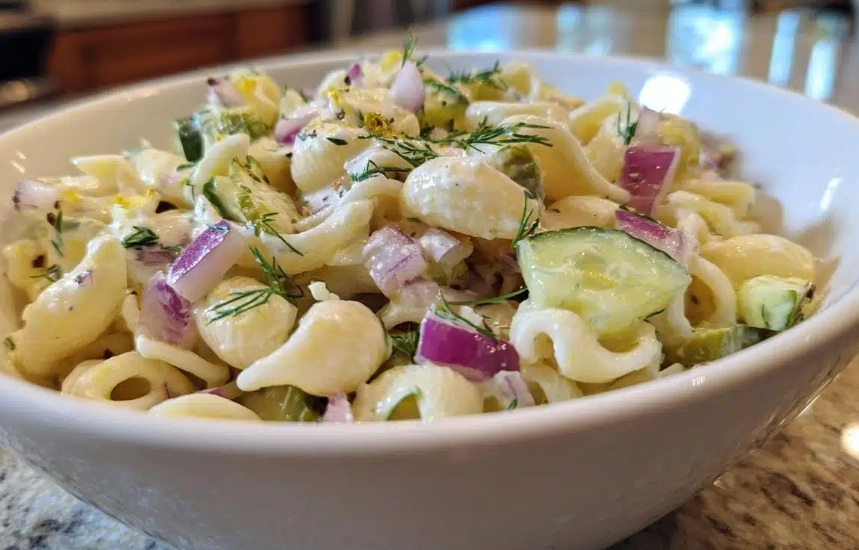 creamy dill pasta salad