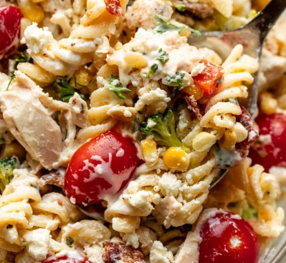 easy pasta salad with chicken