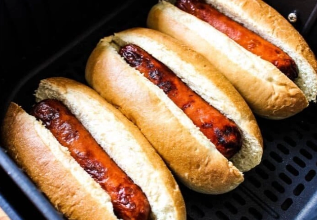 air fryer hot dogs
