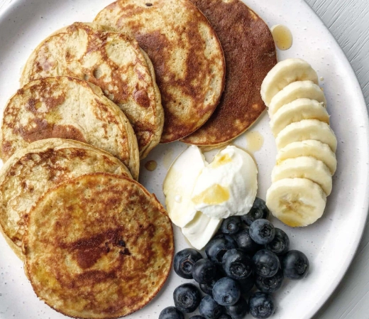 healthy banana pancakes