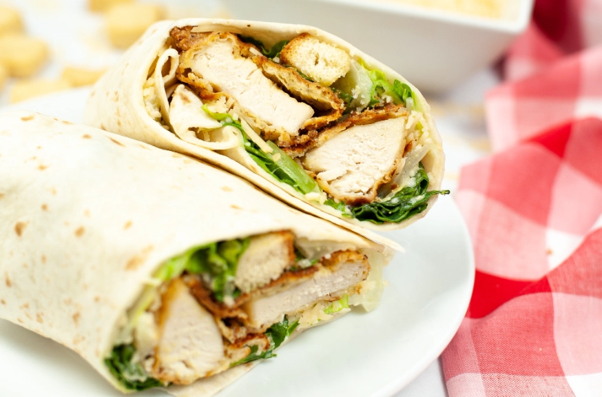 chicken caesar salad wrap recipe