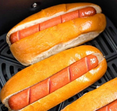 air fryer hot dog temperature