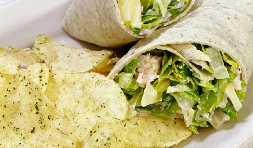 healthy chicken wrap