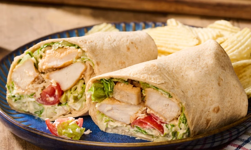 healthy chicken wrap
