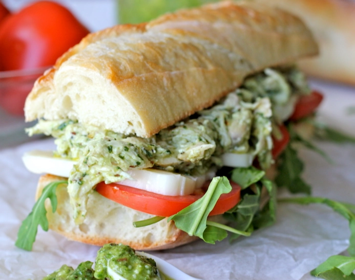 easy pesto chicken sandwich easy pesto chicken sandwich