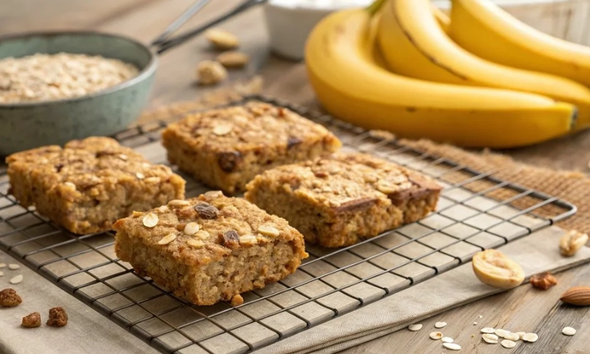 banana oatmeal bars
