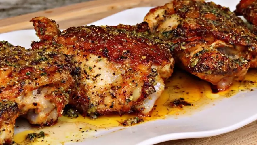 crispy air fryer chicken thighs