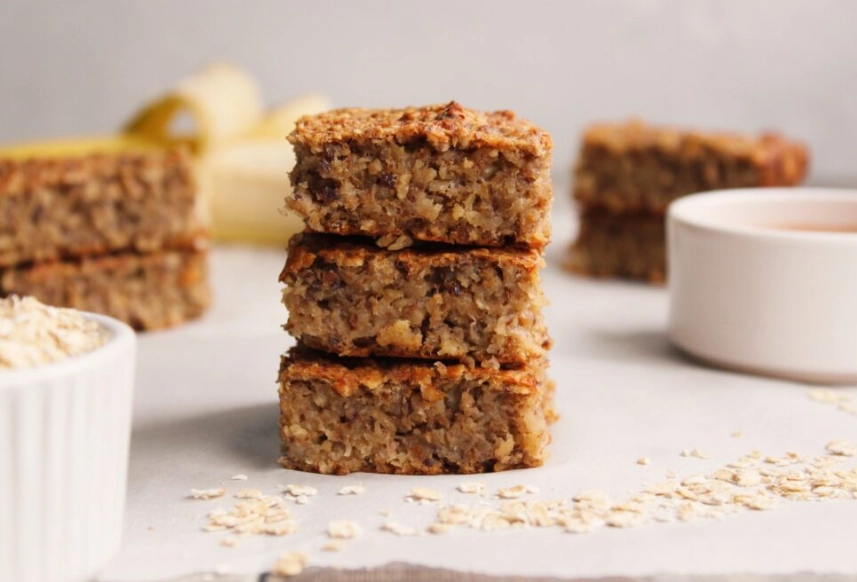 no bake banana bars