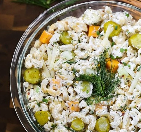 dill pickle pasta salad recipe
