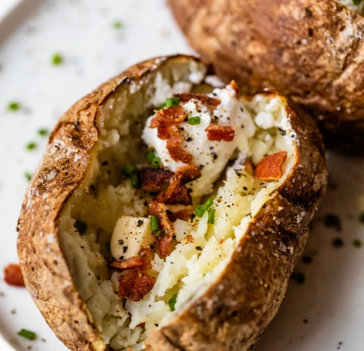 air fryer baked potatoes time