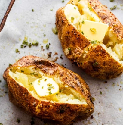 how long for two baked potatoes in air fryer