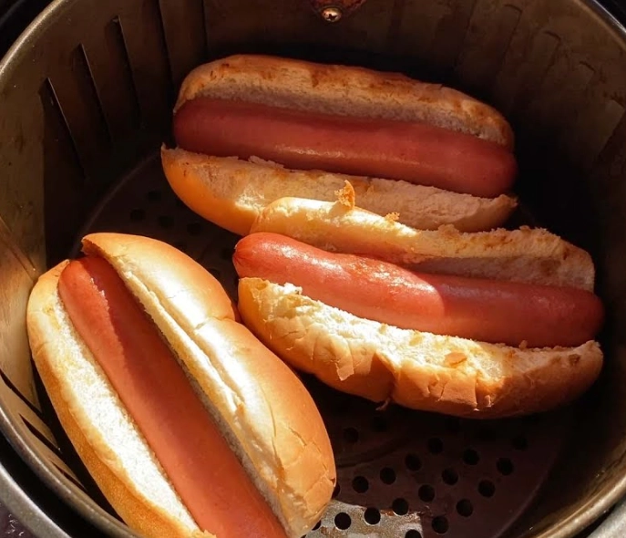 hot dogs in air fryer