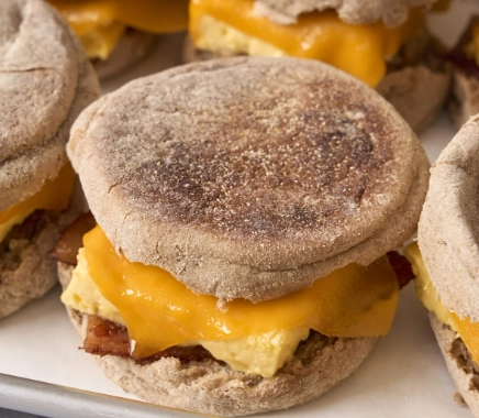 breakfast sandwich meal prep