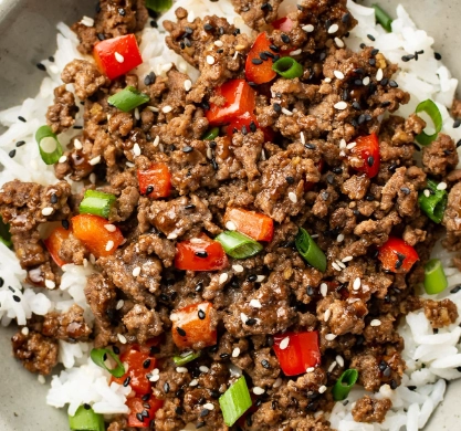 healthy ground beef bowls