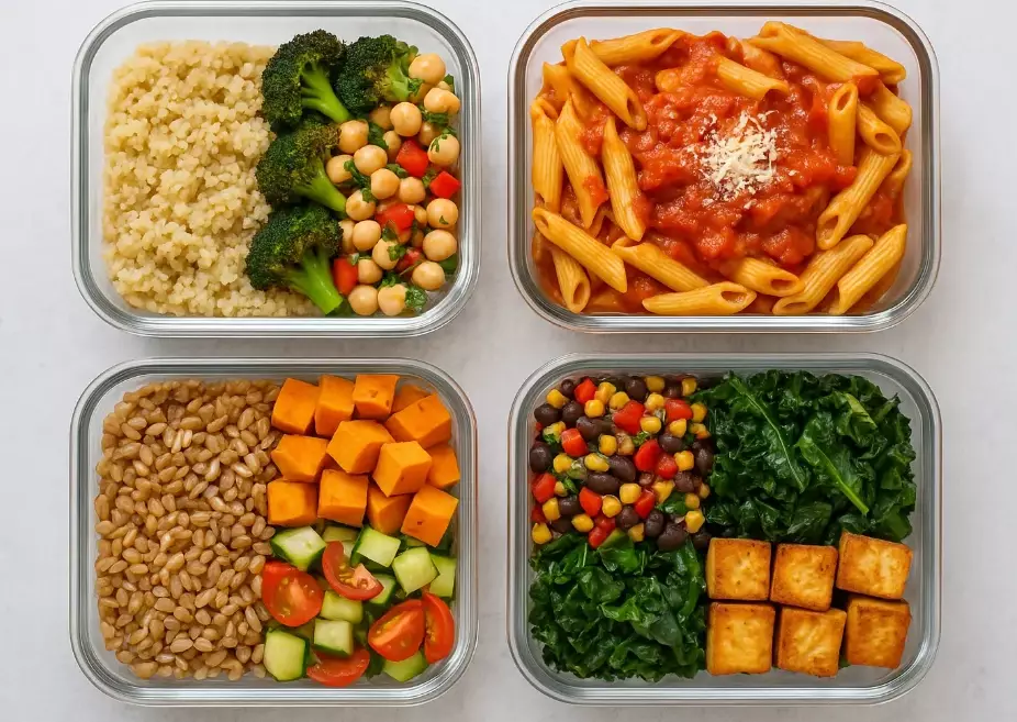 easy vegetarian lunch prep