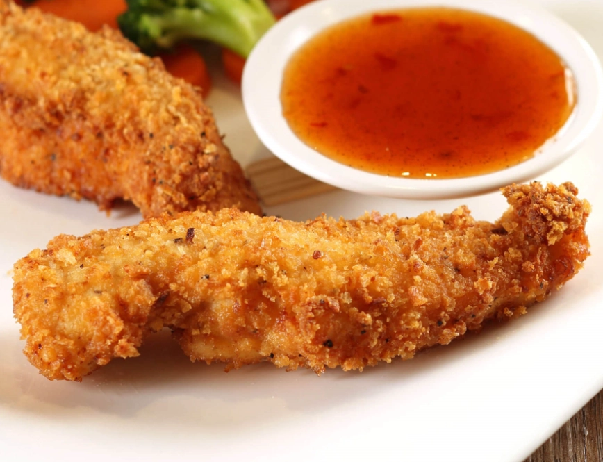 How long to air fry breaded chicken tenders