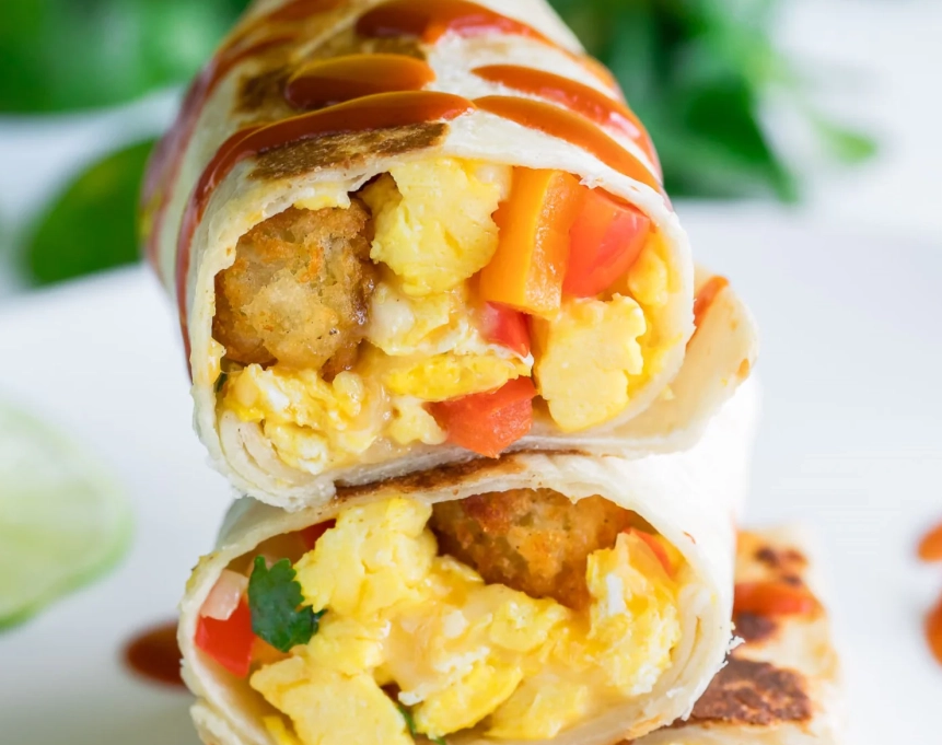 healthy breakfast burritos freezer