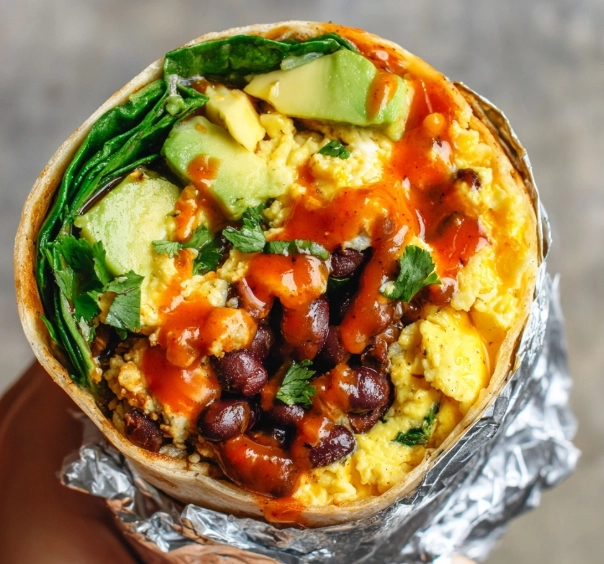 Breakfast burrito meal prep healthy