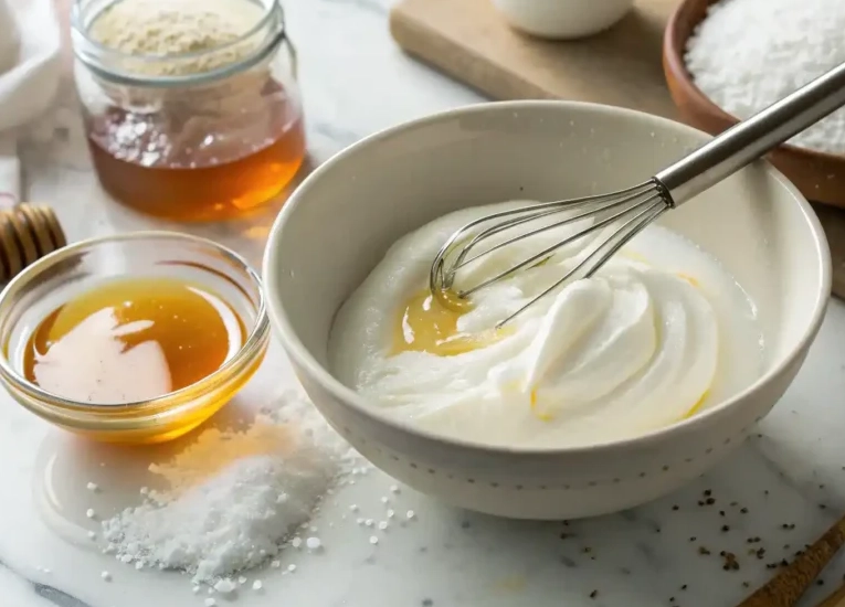 beaten yogurt