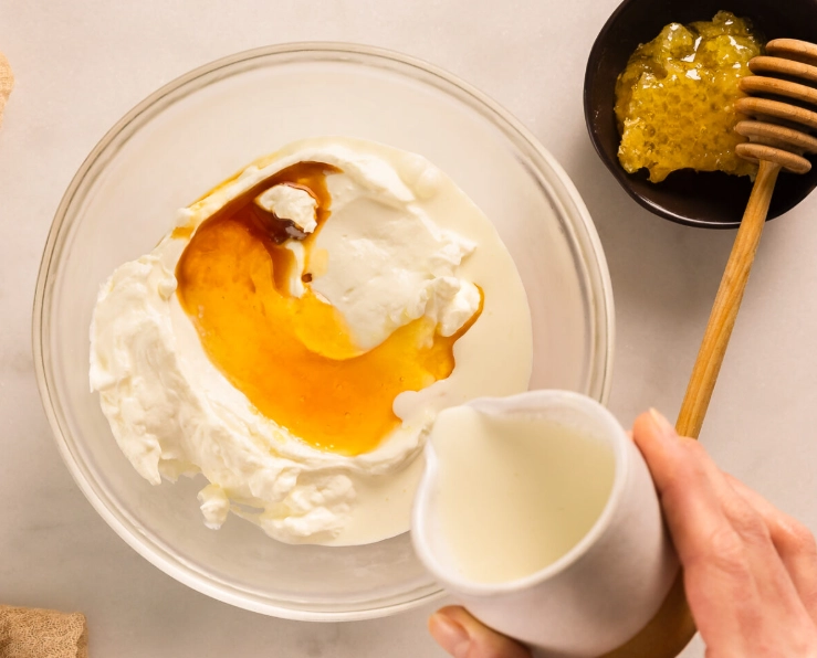 whipped yogurt without cream recipe