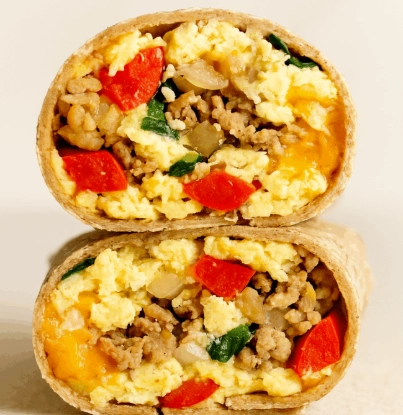 breakfast burrito meal prep